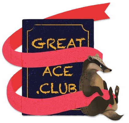 Great Ace Club Book Badger Logo
